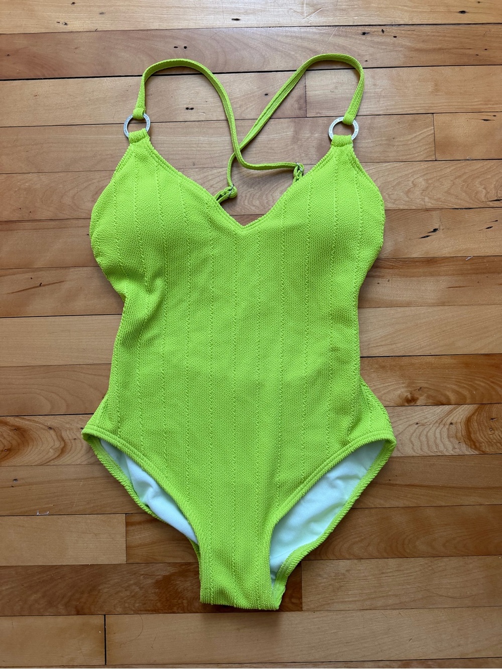 MICHAEL KORS Neon Lime One-Piece Swimsuit - Women